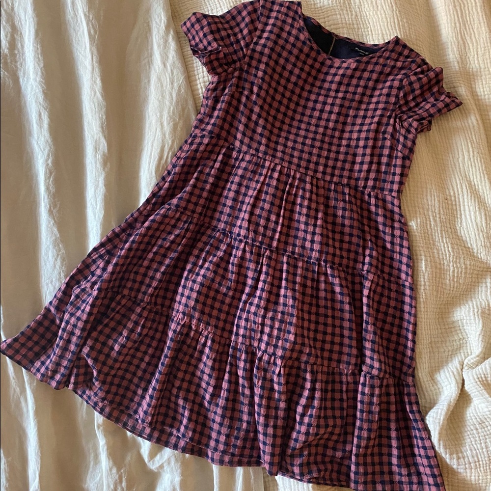 Madewell Mini Dress in Gingham Check
